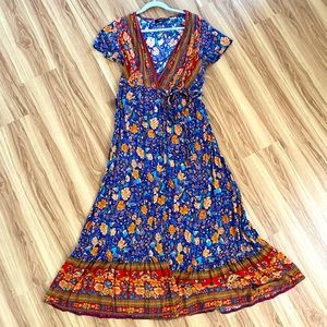 Maxi Boho Dress, Size L